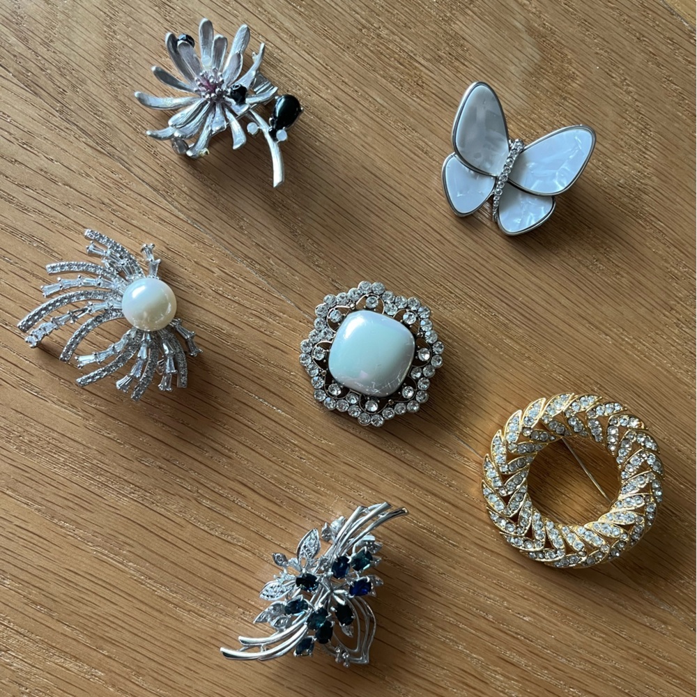 6 Brooches